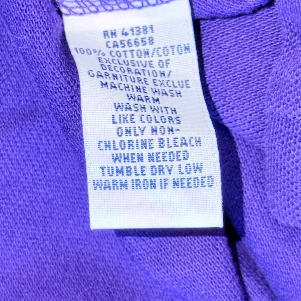 Polo Ralph Lauren Polo Shirt XL Purple Cotton Classic Fit Short Sleeve Pony Logo